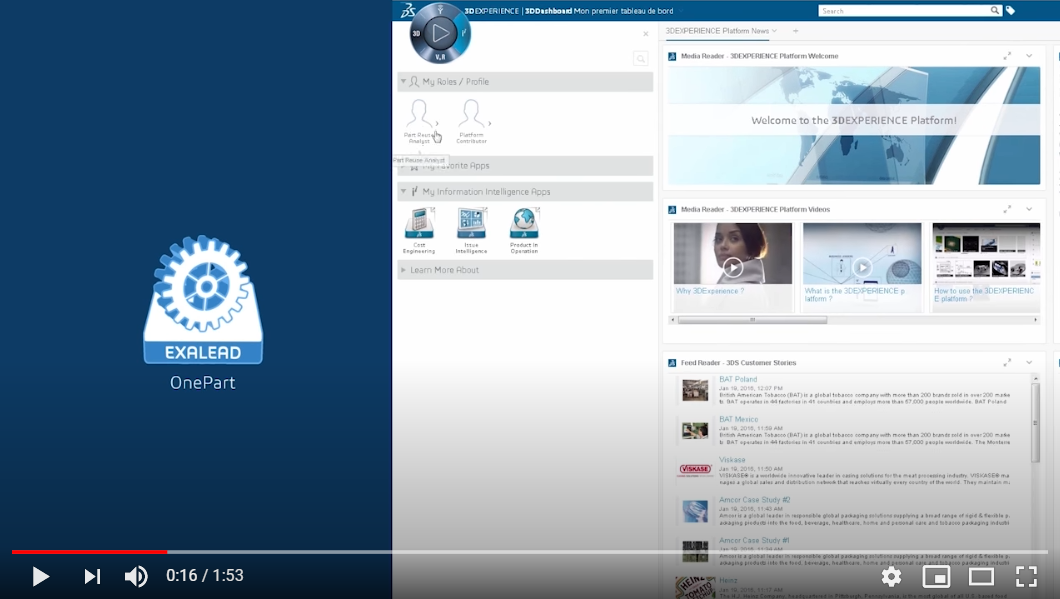 EXALEAD OnePart in 3DEXPERIENCE platform: